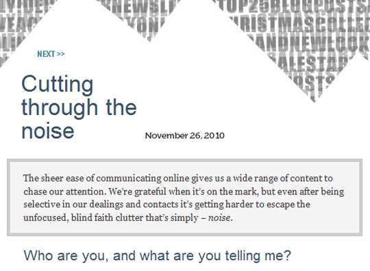Cutting through the noise