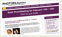 Visit the PhotoReading site (opens in a new window)