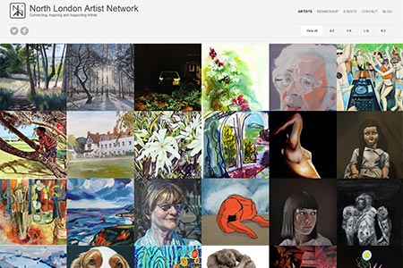 The North London Artist Network website