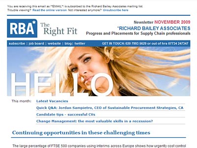 Richard Bailey Associates newsletter