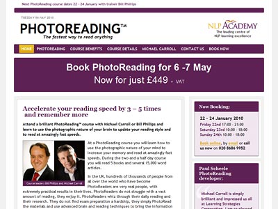 PhotoReading at the NLP Academy