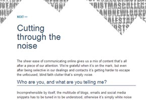 Cutting through the noise